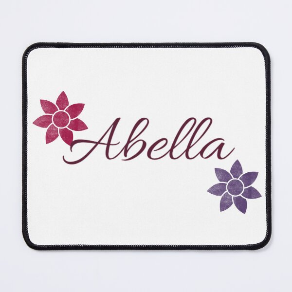 Item preview, Abella Floral Name Calligraphy Design designed and sold by Cora Gregory.