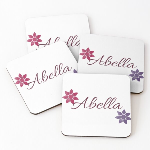 Item preview, Abella Floral Name Calligraphy Design designed and sold by Cora Gregory.