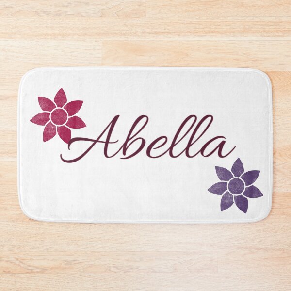 Item preview, Abella Floral Name Calligraphy Design designed and sold by Cora Gregory.