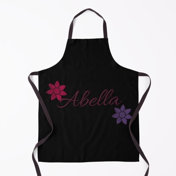 Item preview, Abella Floral Name Calligraphy Design Black Version designed and sold by Cora Gregory.