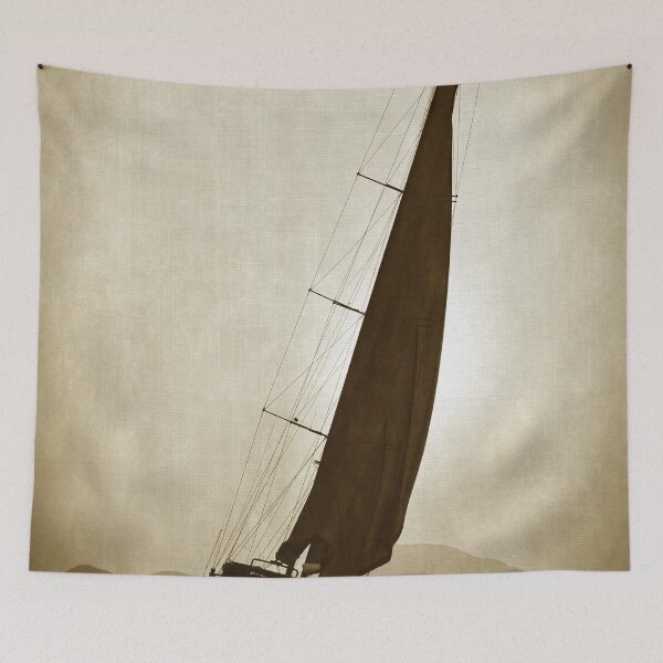 Item preview, old sailboat in gunge  canvas texture designed and sold by laikaincosmos.