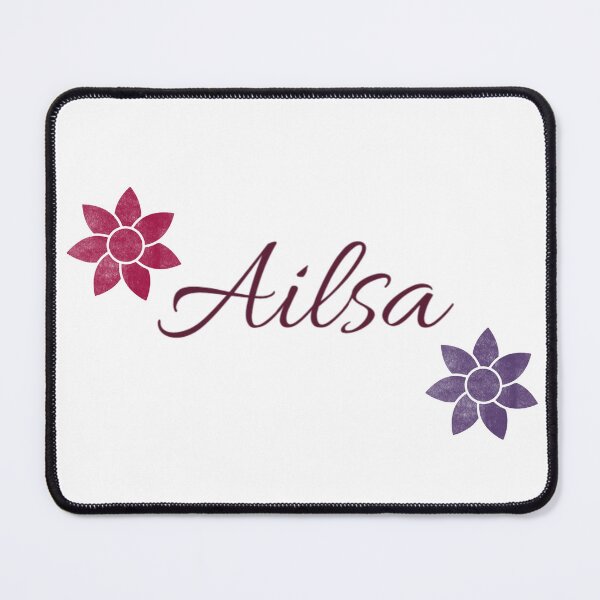 Item preview, Ailsa Floral Name Calligraphy Design designed and sold by Cora Gregory.