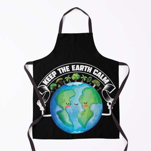 Item preview, Earth Day Keep The Earth Calm Eco Environment Funny Earth Yoga designed and sold by CREATIVE-TEE.