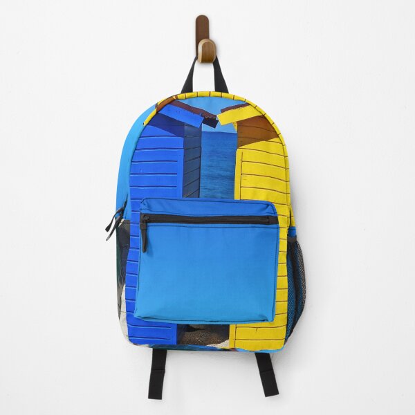 Item preview, Colourful Beach Huts Almyros Beach Corfu Greece designed and sold by nickbrayimages.