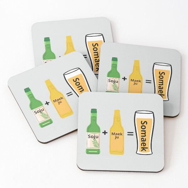 Item preview, Soju and beer, Somaek, Korean drink, Soju and beer graphic, Korean culture, Korean gift designed and sold by InspiresME.