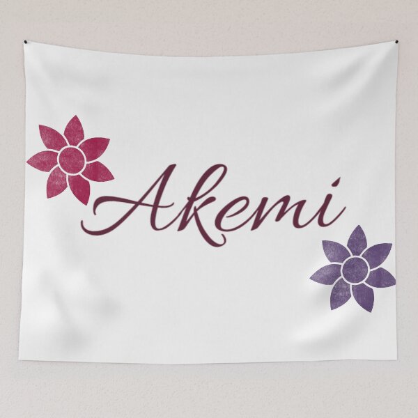 Artikelvorschau, Akemi Blumennamen-Kalligraphie-Design entworfen und verkauft von Cora Gregory.