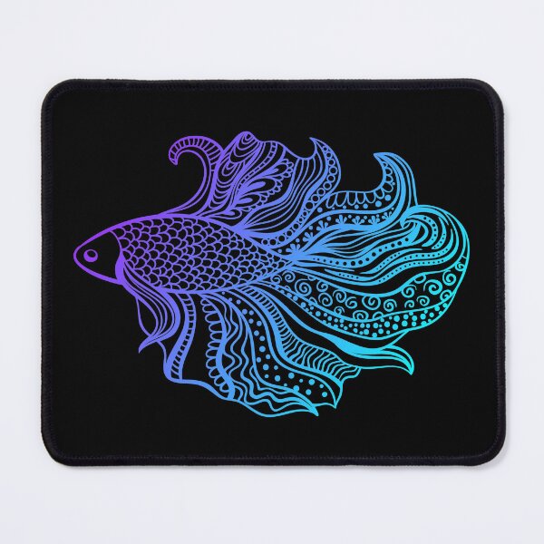Item preview, Betta Fish - Purple/Cyan designed and sold by murkyswamp.