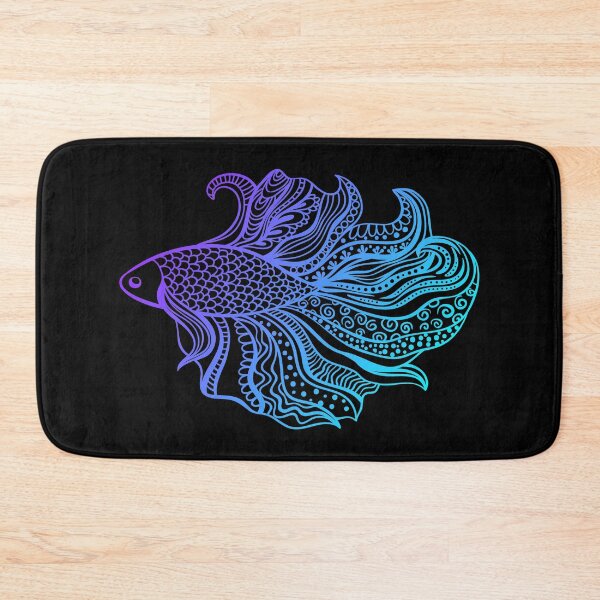 Item preview, Betta Fish - Purple/Cyan designed and sold by murkyswamp.