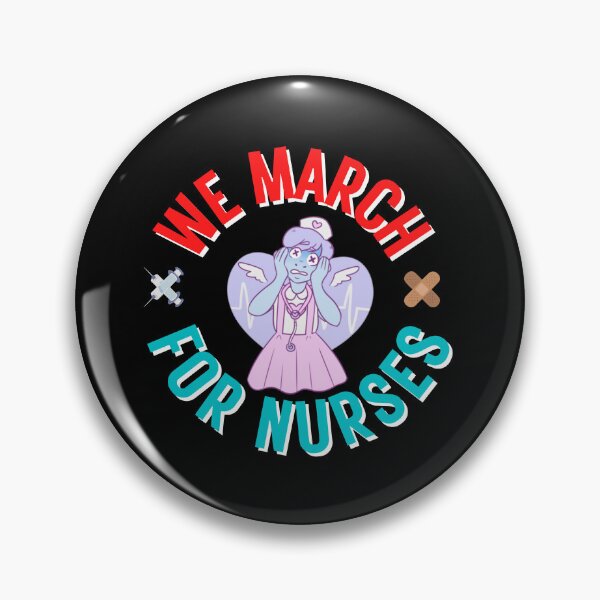 Item preview, We march for nurses designed and sold by JAdotdotDesigns.