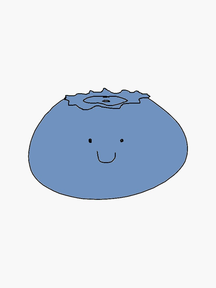 “Lil’ Blueberry” Sticker by Yetiteddy | Redbubble