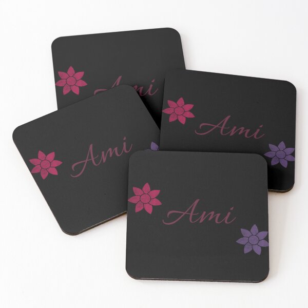 Item preview, Ami Floral Name Calligraphy Design Black Version designed and sold by Cora Gregory.