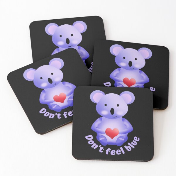 Item preview, Don't Feel Blue Koala Blue Cute  designed and sold by Cuddlythopia.