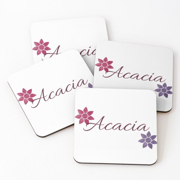 Item preview, Acacia Floral Name Calligraphy Design designed and sold by Cora Gregory.