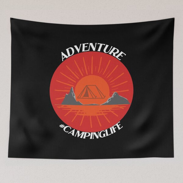 Item preview, Adventure Camping Life Tent Camping designed and sold by Sheepherder120.