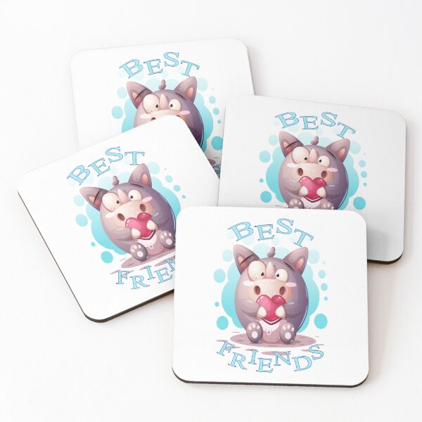 Item preview, Best Friends Love Rhino Cartoon designed and sold by aventi24.