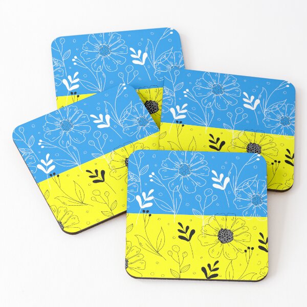 Item preview, Ukrainian flag with flowers designed and sold by Pretty-spirit.