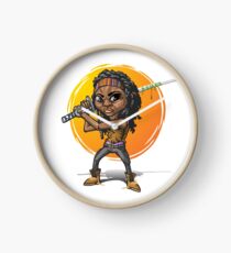 Michonne-Karikaturart Uhr