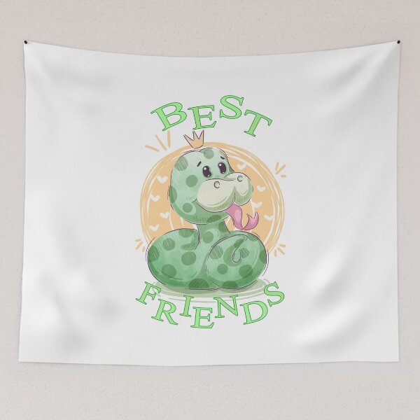 Item preview, Best Friends Silly Snake Cartoon designed and sold by aventi24.
