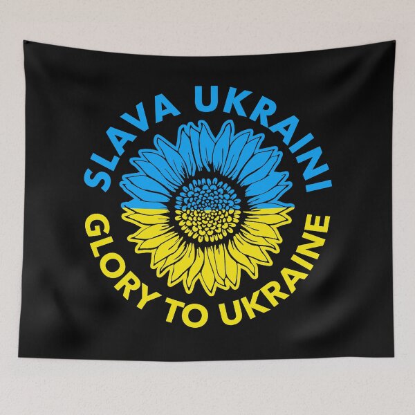 Item preview, Slava Ukraini - Glory to Ukraine - Ukrainian Sunflower - Flag designed and sold by Thelittlelord.