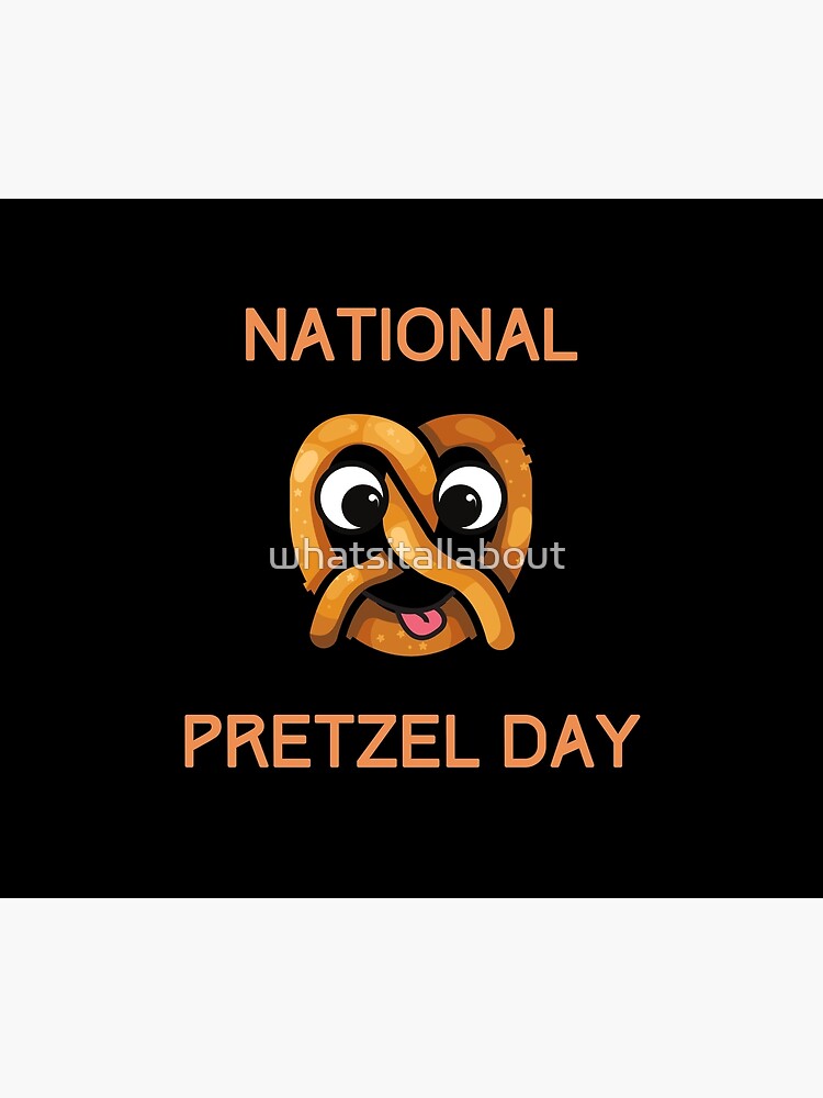 Disover National Pretzel Day April 26 Duvet Cover