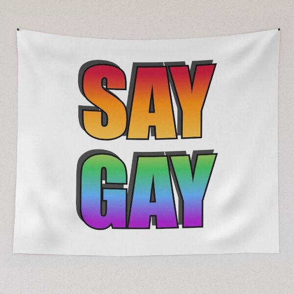Item preview, SAY GAY - Rainbow designed and sold by Inspirationmotivation.