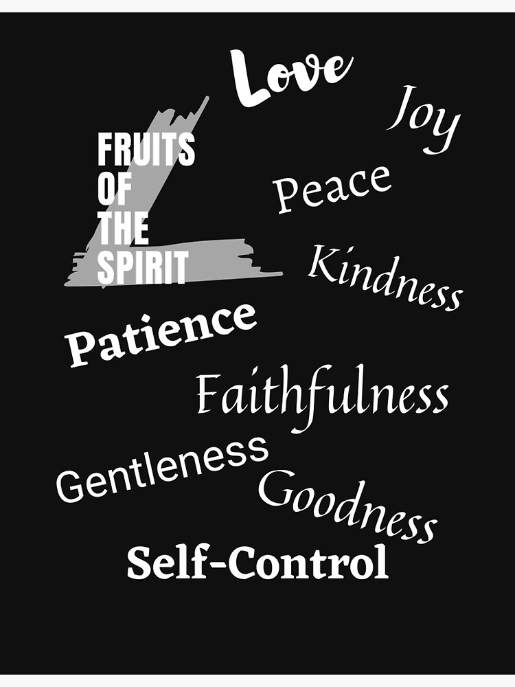 "Fruits of the Spirit Inspirational Verse" Poster for Sale by