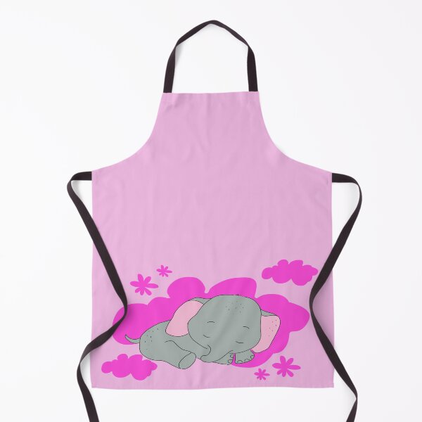 Item preview, New Member Of Our Herd - Cute Cartoon Baby Elephant - Sleeping On A Cloud - Pink designed and sold by LMcDs.