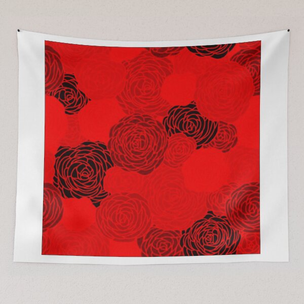 Item preview, Red rose pattern designed and sold by Ashtreemeadow.