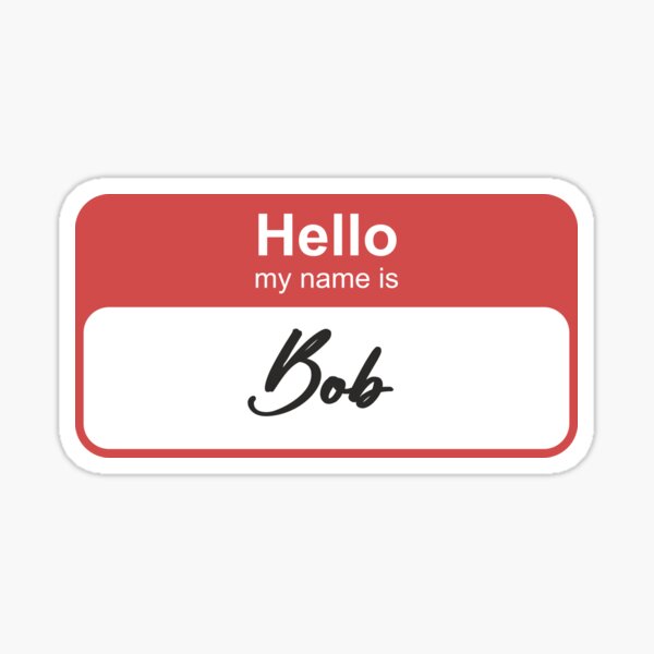 Inicialmente diagonal relajarse Hello my name is Barbie" Sticker for Sale by redparrotdesign | Redbubble