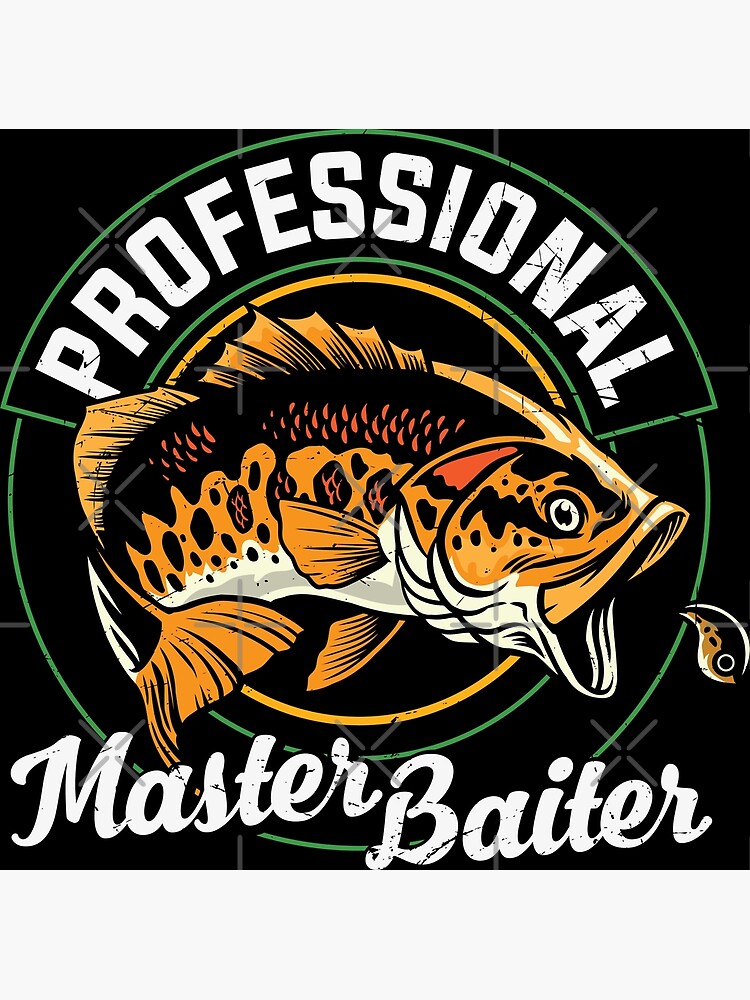 Master Baiter Tote Bag, Bass Fishing Tote Bag, Fishy Tote Bag