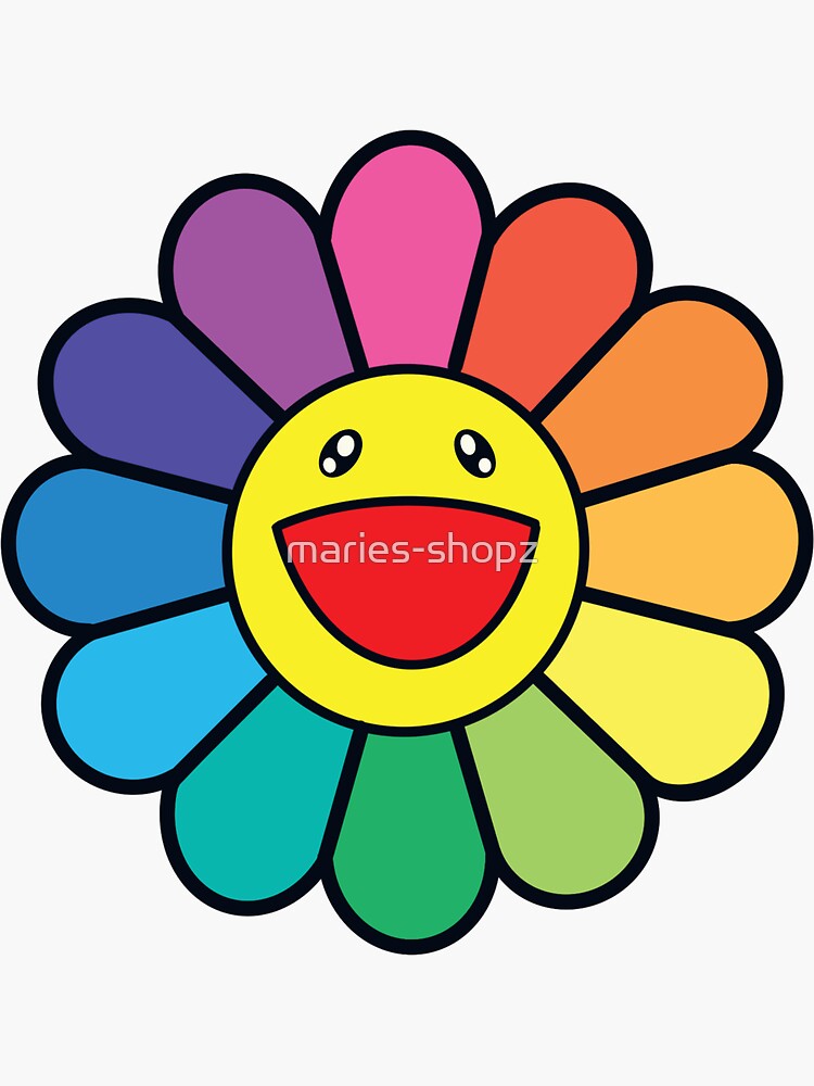 Nurse Wildflower Rainbow Decal