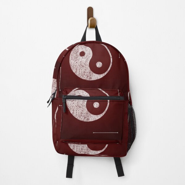Item preview, Burgandy and White Chinese Yin and Yang Symbol designed and sold by TracyDDigitals.