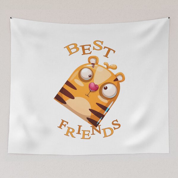Item preview, Best Friends Tiger Cartoon designed and sold by aventi24.