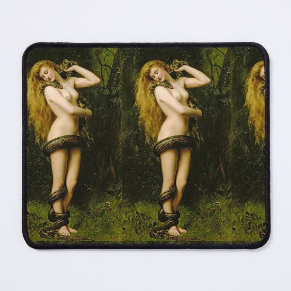 Item preview, Lilith with the snake - John Collier 1886 | Lilith with the snake designed and sold by TeeARTHY.