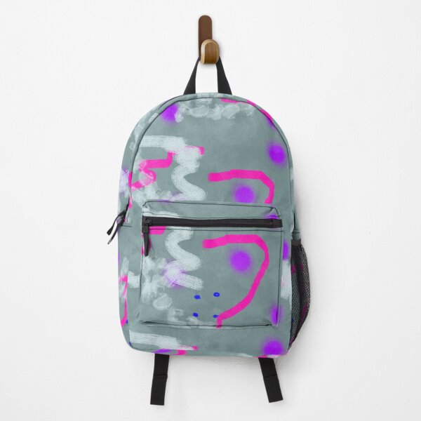 Item preview, Pink and purple graffiti on grey background designed and sold by TracyDDigitals.