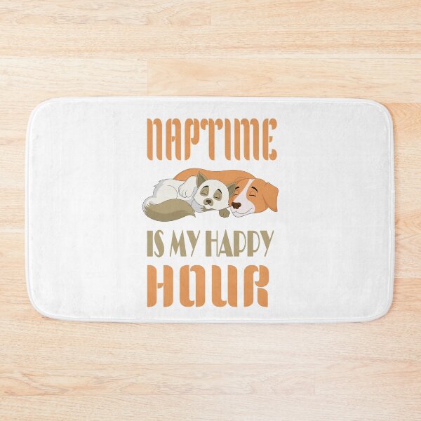 Item preview, Cat And Dog Naptime Is My Happy Hour designed and sold by Karam Barakat.