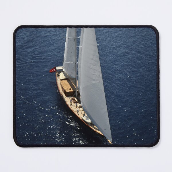 Item preview, aerial shot of ketch designed and sold by laikaincosmos.