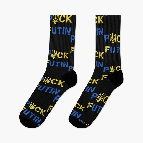Item preview, Puck Futin, Support Ukraine, I Stand With Ukraine, Ukrainian Flag  designed and sold by Kezichy.