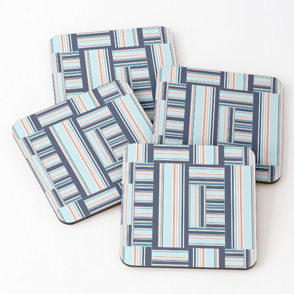 Item preview, Striped Pattern Block | Abstract Design | Modern Seamless Pattern | "Stripes of Blue" designed and sold by The Bubble 1307.