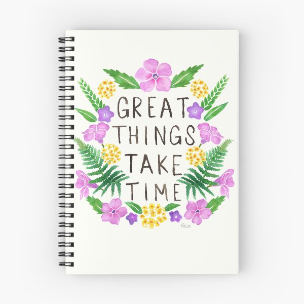 Item preview, Great things take time designed and sold by KelliroDesigns.