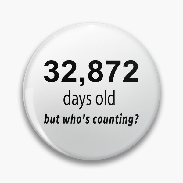 Item preview, present 90th Birthday funny sarcastic Rude Offended saying, 32,872 old but who's counting? gift for grandpa grandma designed and sold by joygift369.