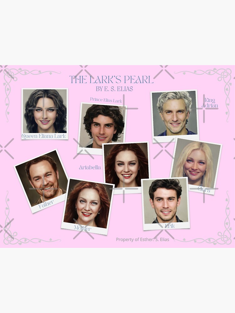 Thumbnail 3 of 3, Sticker, The Lark's Pearl All Characters designed and sold by RockWinterRec.
