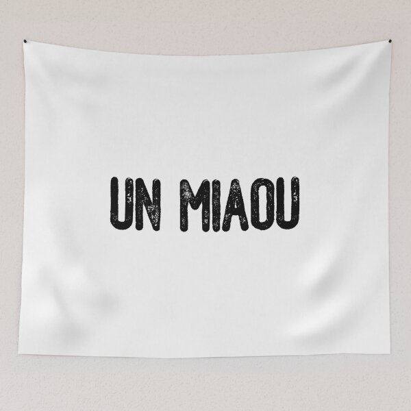Item preview, Un Miaou (Black Text) designed and sold by meowmeup.