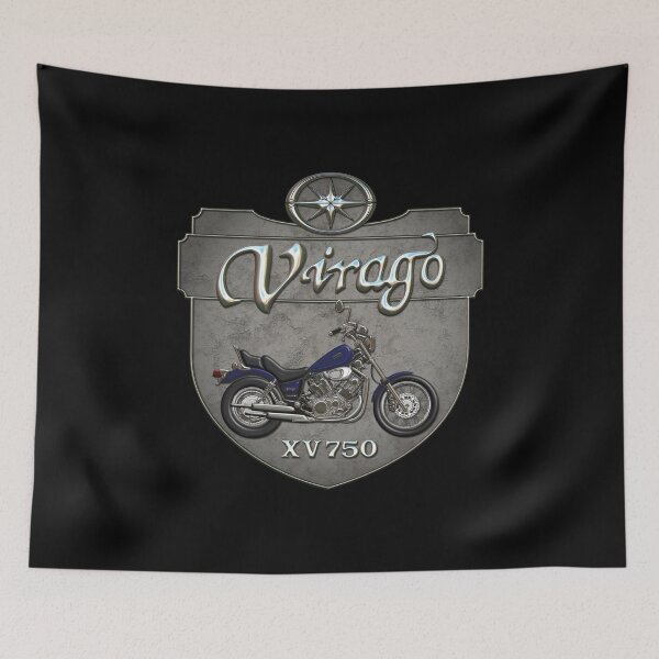 Item preview, Concrete Shield Virago XV 750 Blue designed and sold by KlaraBubble.