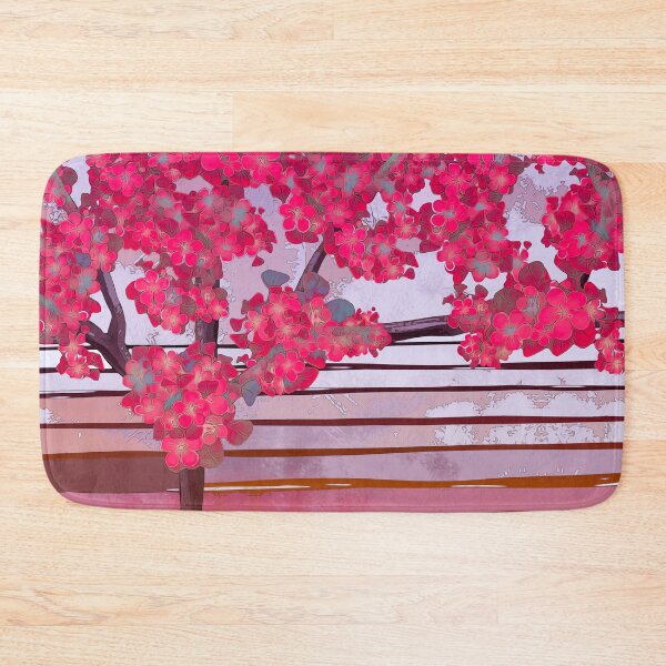 Item preview, Landscape, cherry tree blossom, pastel blush, yellow, light grey designed and sold by Svitac.