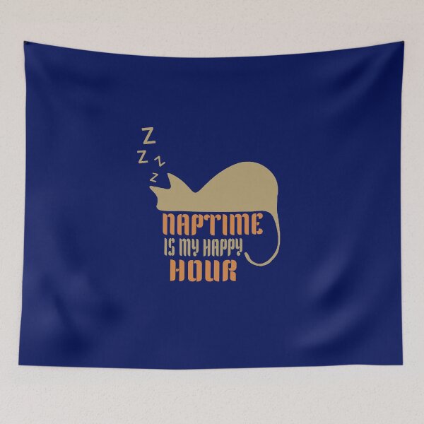 Item preview, Cat Naptime Is My Happy Hour designed and sold by Karam Barakat.