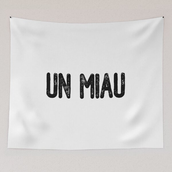 Item preview, Un Miau (Black Text) designed and sold by meowmeup.