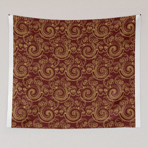 Item preview, Gold swirl pattern designed and sold by Ashtreemeadow.