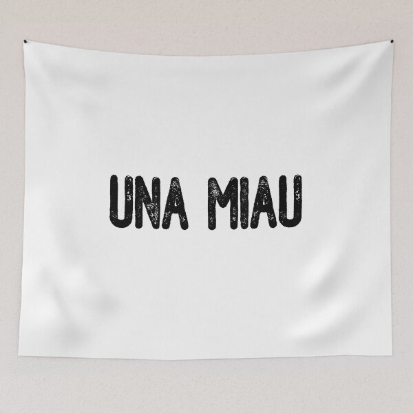 Item preview, Una Miau (Black Text) designed and sold by meowmeup.