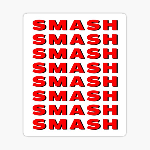 smash or pass? Sticker for Sale by sleman123456